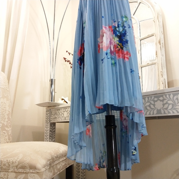 🍒NWT🍒 TED BAKER ASYMMETRICAL PLEATED SKIRT - Picture 6 of 11